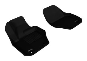 Volvo XC60 Floor Mats - Front - 3D MAXpider - Kagu, Carbon Fiber Embossed Pattern - Black - `10-`18 Volvo XC60 Floor Mats - Front - 3D MAXpider - Kagu, Carbon Fiber Embossed Pattern - Black - `10-`18